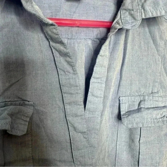 H&M Tunic Shirt Collared Blue Size 8 - Picture 8 of 16